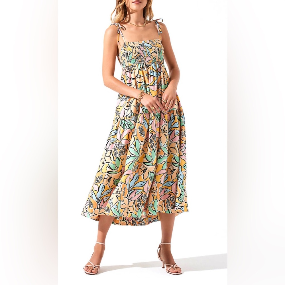 ASTR the label Tropical Floral Midi Dress